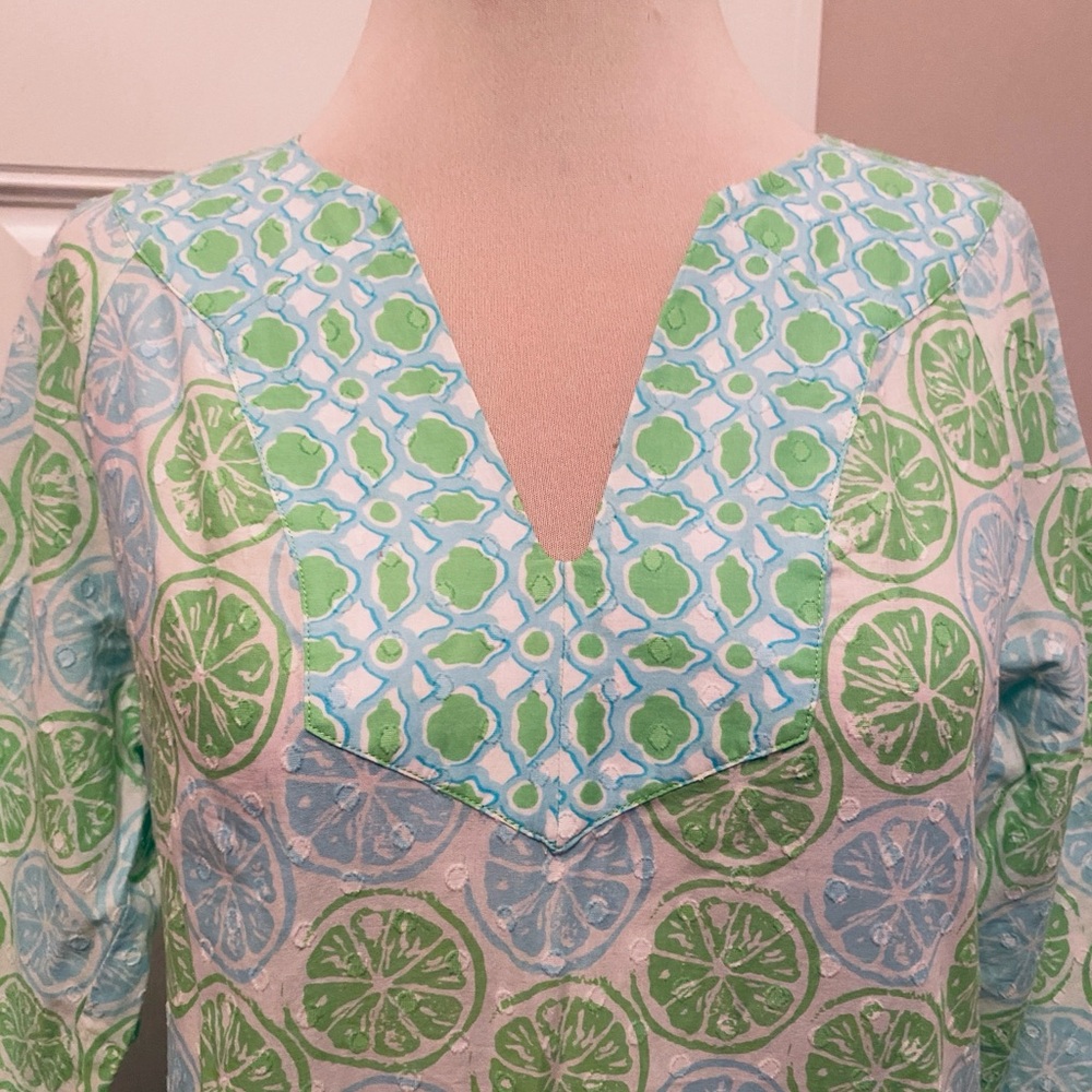 Vineyard Vines Blue and Green Dress size S - Picture 3 of 7